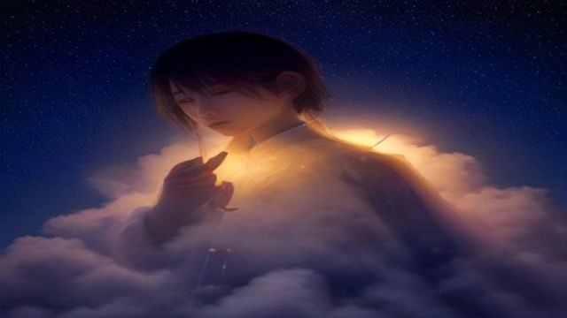 一位研究人员在图书馆使用午夜福利视频导航站的深度解读板块，笔记本上记录着整理好的信息要点，表情专注认真